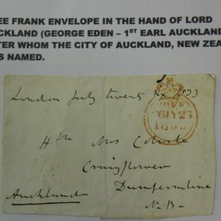 Lord Auckland, George Eden, Free frank envelope