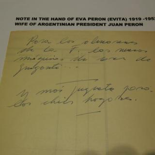 Historical Documents, Evita Peron