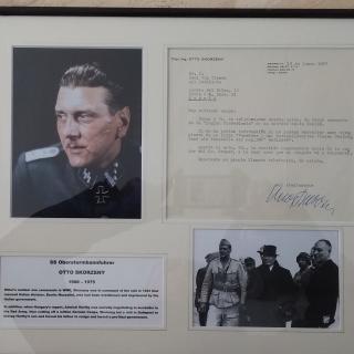 Typed letter in Spanish by Sturmbannfuhrer Otto Skorzeny