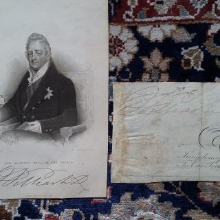 King William IV signature on vellum