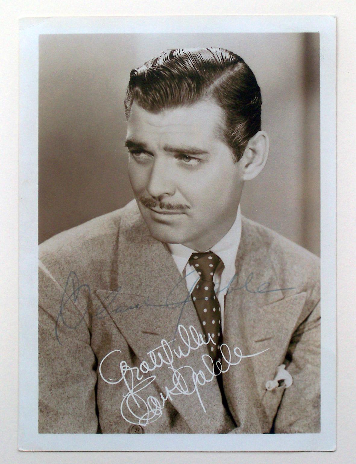 Signed photo of Clark Gable