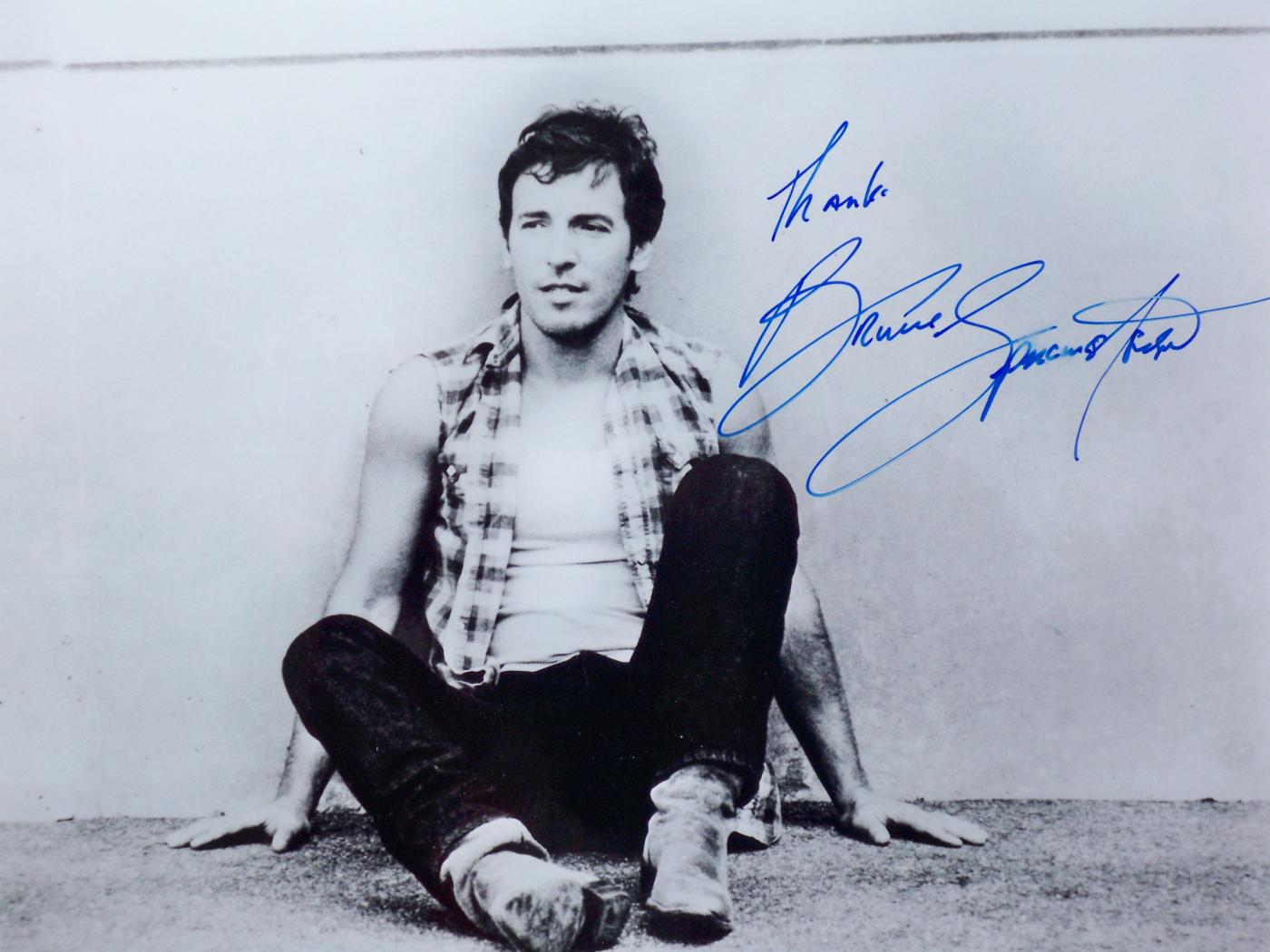 Signed photo of Bruce Springsteen