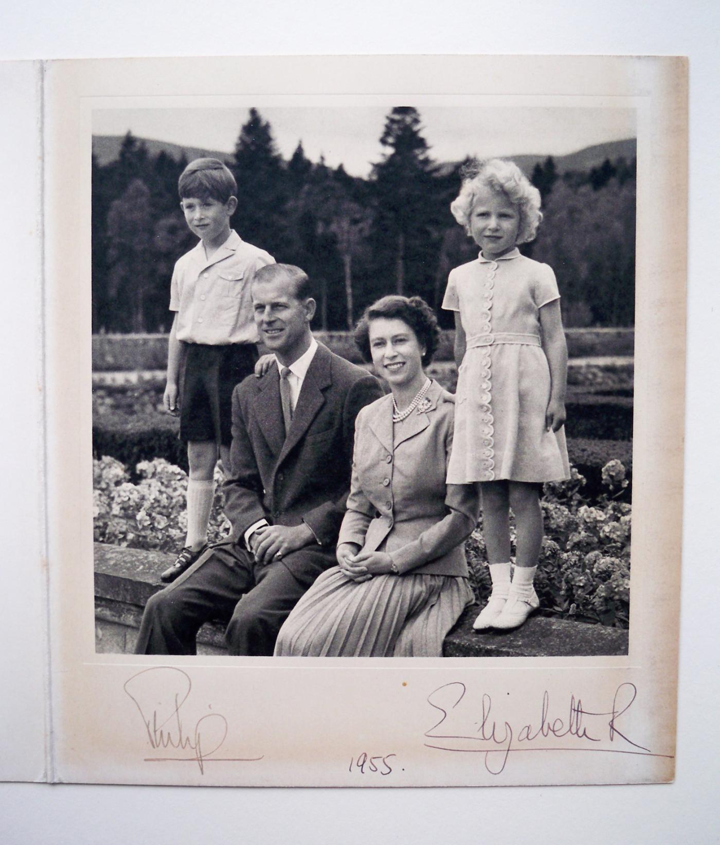 Signed photo of Queen Elizabeth II & Prince Philip