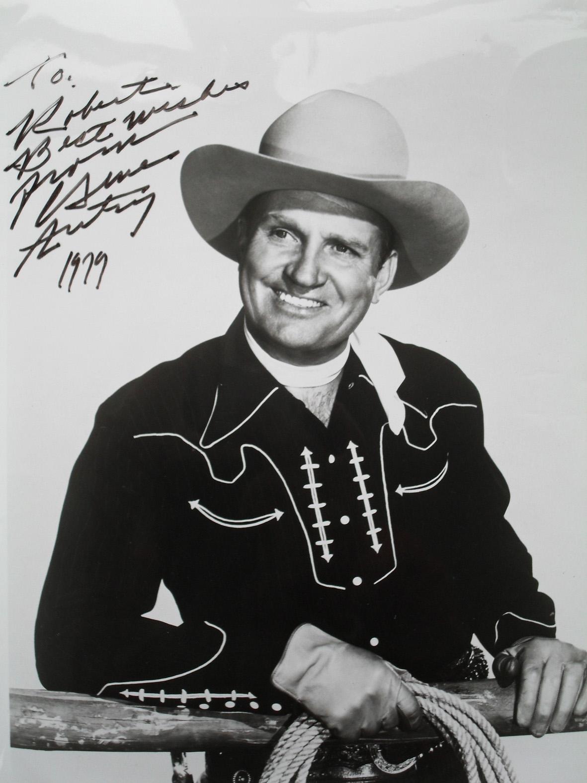 Signed photo of Gene Autry