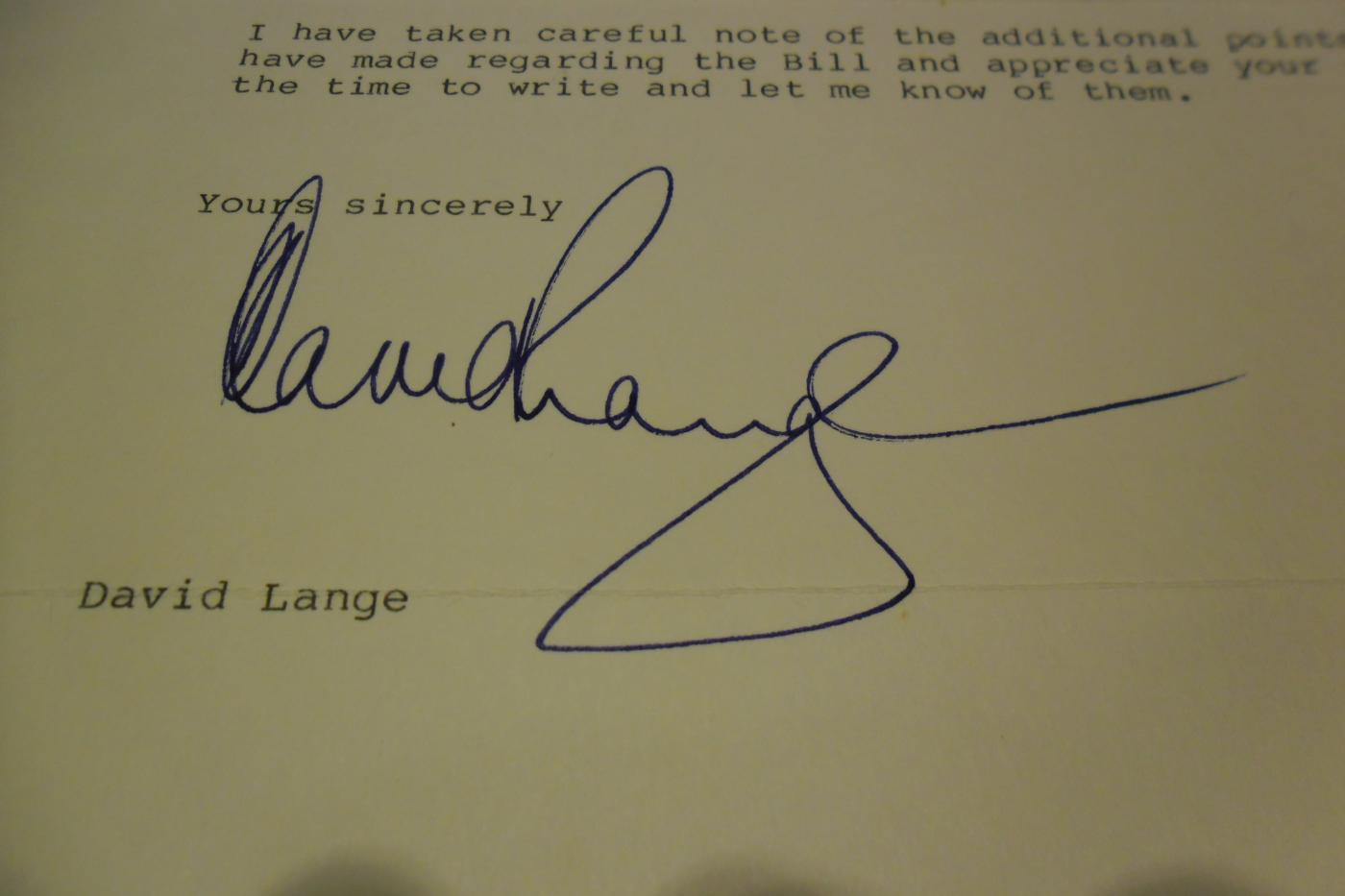 David Lange, New Zealand Prime Minister