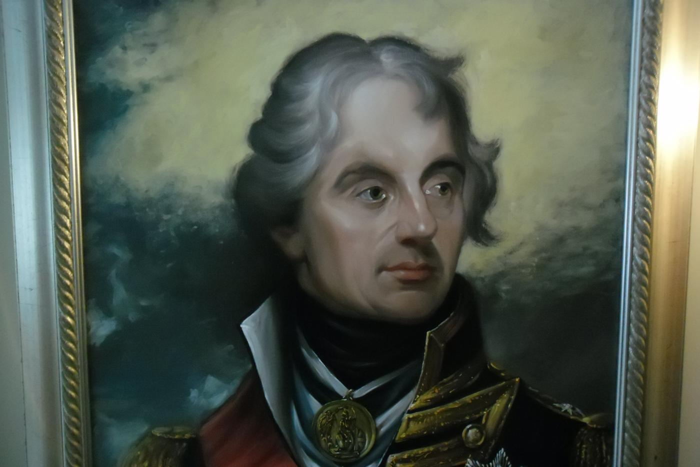 Lord Nelson portrait in oil by Ken Hunt