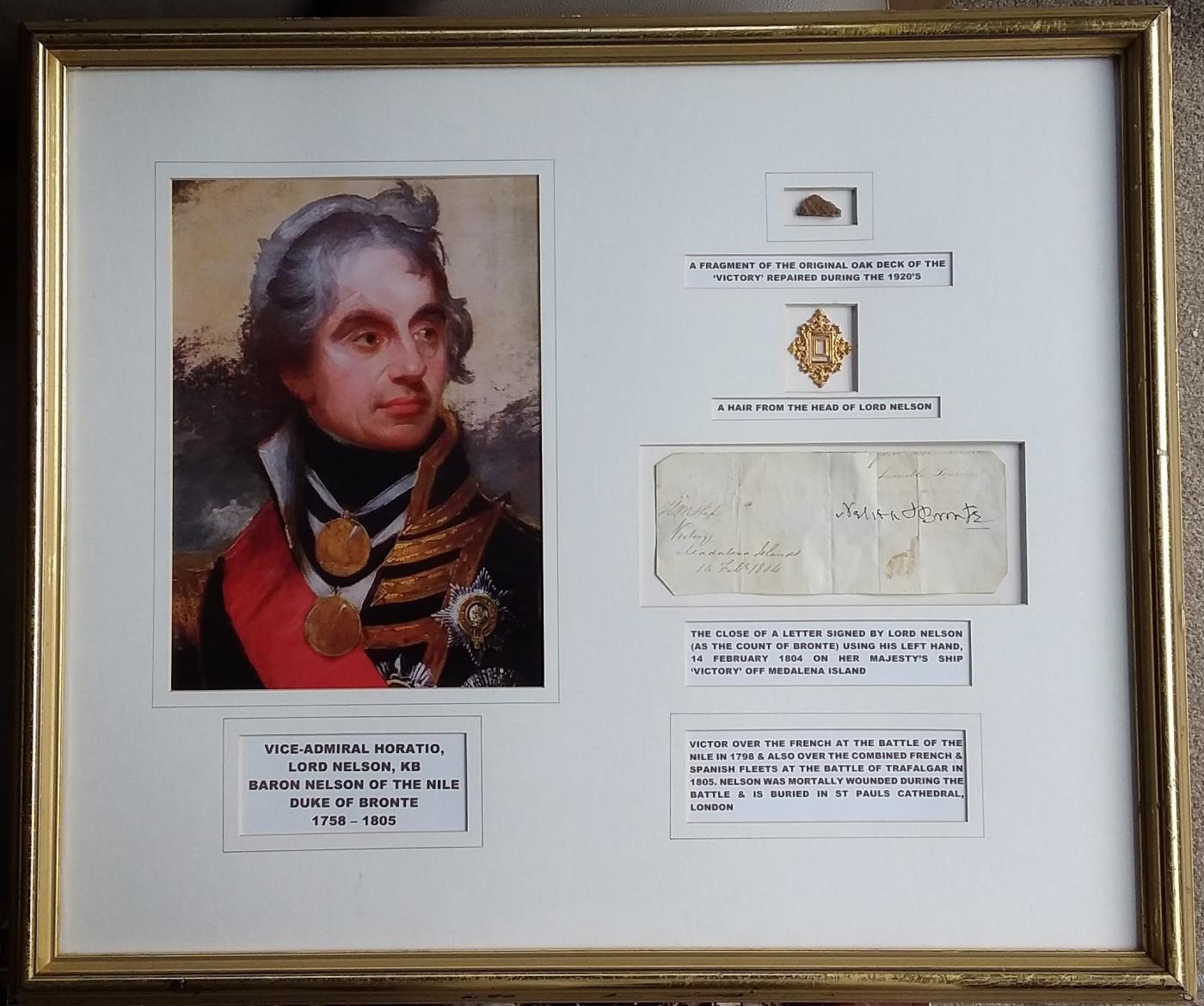 Lord Horatio Nelson signed item