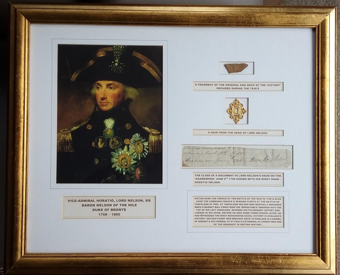 Lord Nelson close of letter signed