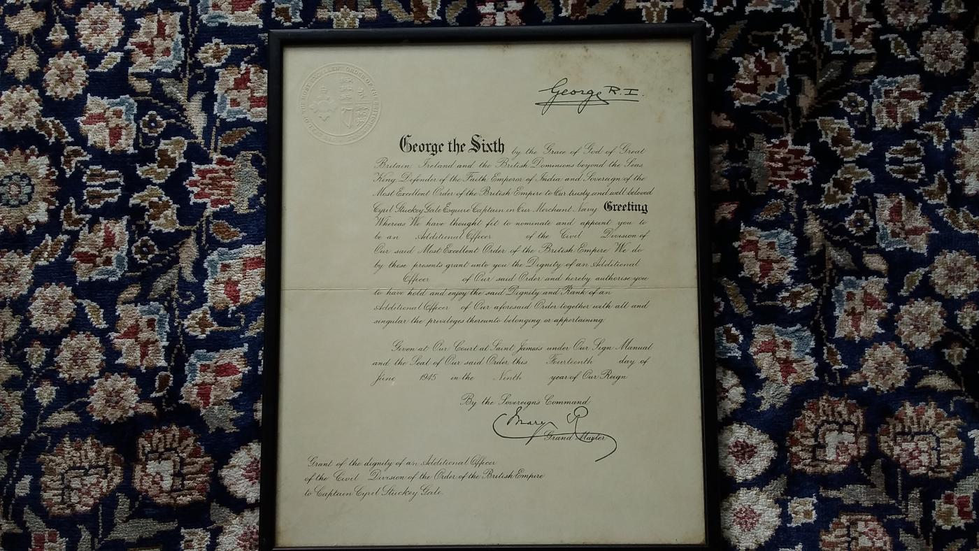 George VI & Queen Mary signed appointment