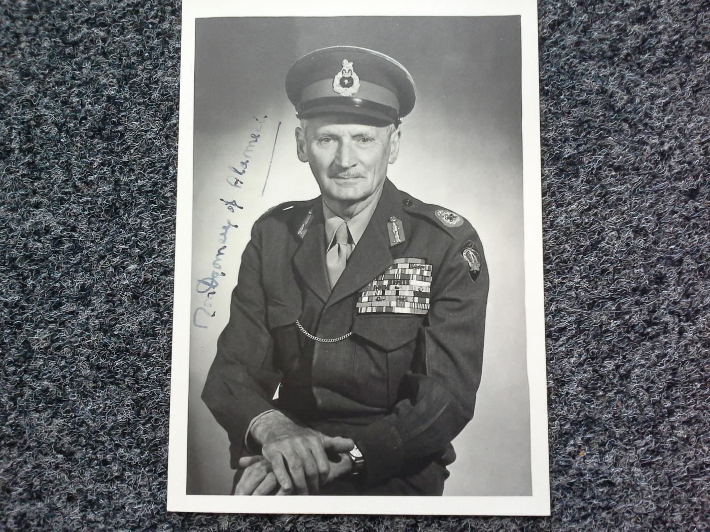 Signed photo portrait of Bernard Montgomery