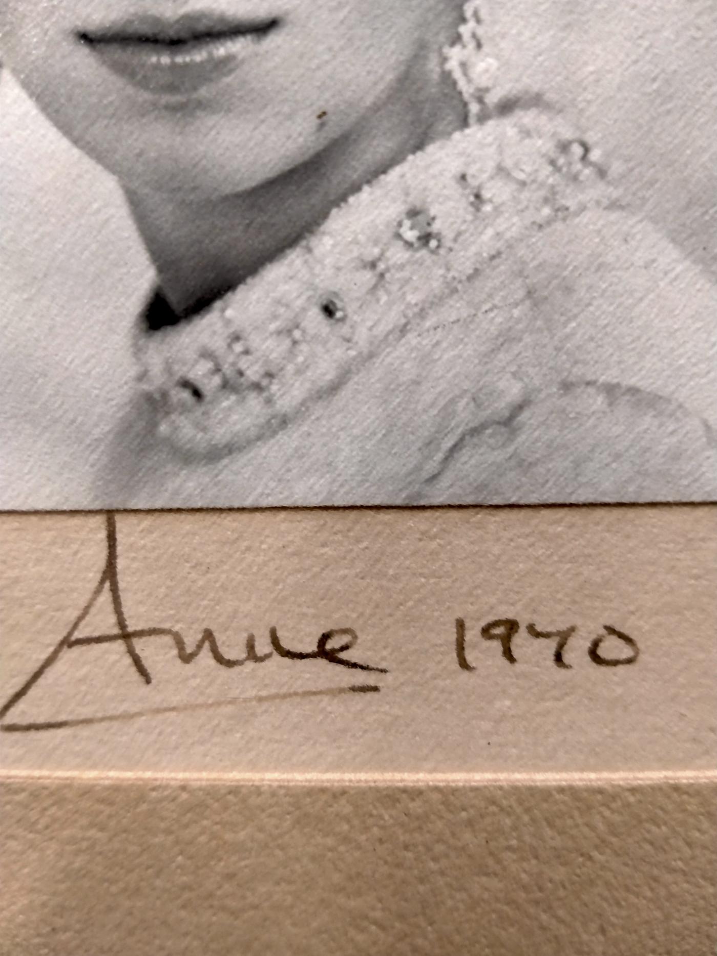 Princess Anne autograph and photo portrait